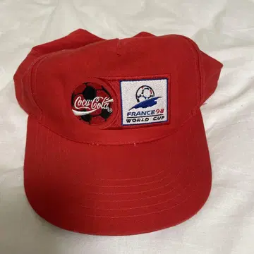 90s 프랑스 축구 월드컵 한정판 코카콜라 100% 코튼 캡