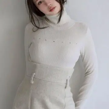 andmary Mary turtle knit tops ivoly