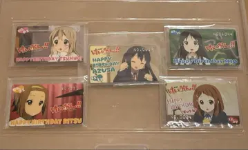 케이온!! 프리미엄 벌스데이 카드 5종 전체 세트 구하기 어려움