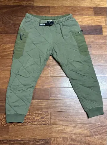 GRIP SWANY 퀼팅 팬츠 올리브 그린