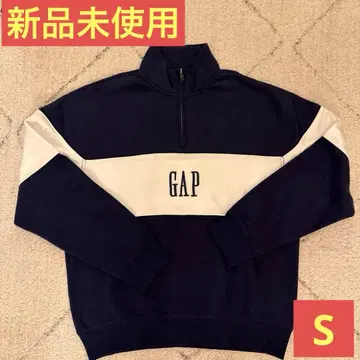 [새상품] GAP 컬러 블록 GAP 로고 하프 지퍼 풀오버 S 사이즈