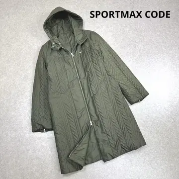 SPORTMAX CODE 리버서블 후데트 나일론 코트 36