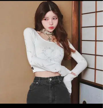 Darich 하트 크롭 상의 다리치