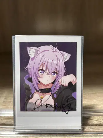 네코마타 오카유 폴라로이드 생일 기념 2024 친필 사인 브로마이드