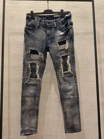 00s civarize 바이커 스키니 데님 y2k