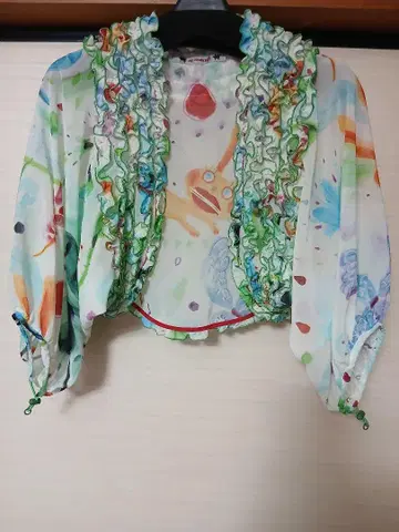 알베로베로 파스텔 컬러 토끼 프릴 볼레로