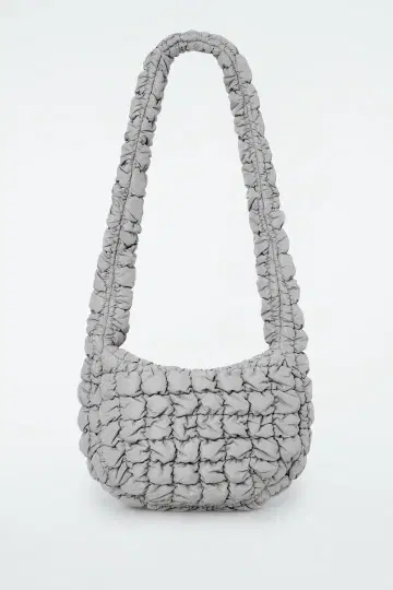 COS 코스 퀼트 메신저 백 그레이