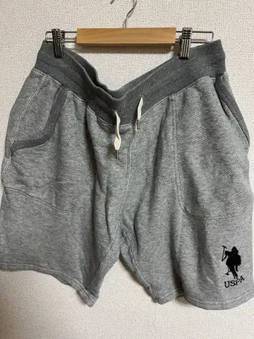 U.S. POLO ASSN. 헤링본 숏팬츠 L 사이즈 그레이