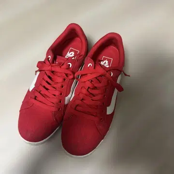 VANS 레드 스니커즈 로우컷