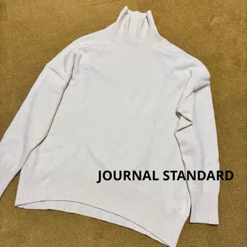 JOURNAL STANDARD 레더주 캐시미어 100% 하이넥 니트