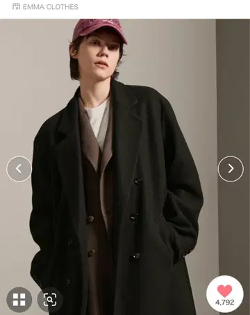 [ 새상품 ] 블랙 롱 코트 (XL)