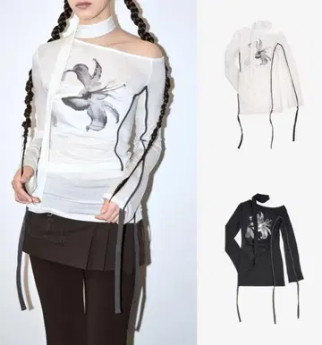 elfelfelfarchives LILY SCARF TOP 화이트