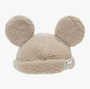 당일 발송 새상품급 미키 귀달이 보아캡 베이지 모자 Mickey