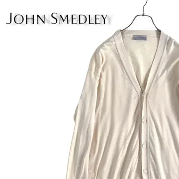 현행 택 John Smedley 씨 아일랜드 코튼 가디건 베이지