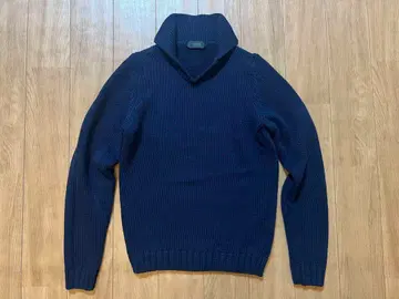 자노네 44 코튼 스키퍼 니트 네이비 새상품급