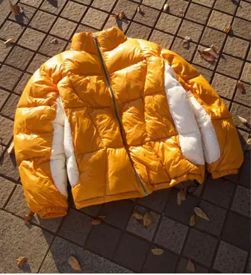 BELVET Two-Tone Panel Puffer Jacket