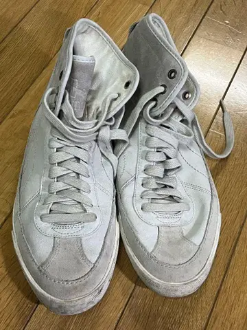 PUMA 그레이 하이컷 스니커즈 US 8