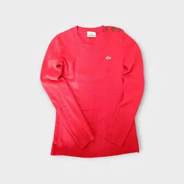 LACOSTE 라코스테 여성용 니트 스웨터 레드