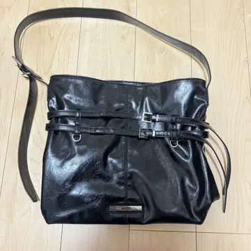 Martinkim 한국 블랙 가죽 숄더백