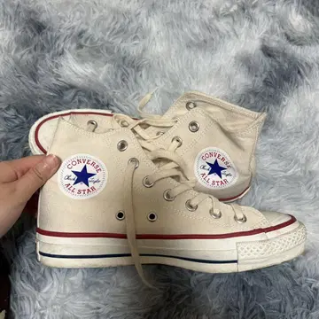 CONVERSE ALL STAR 하이컷 스니커즈 아이보리 일본제