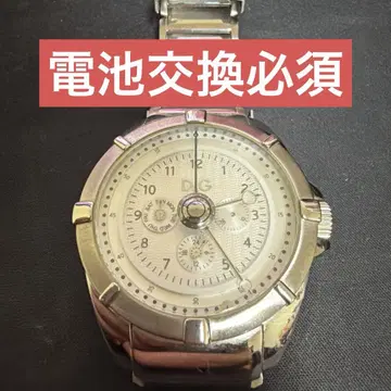 D&G 아날로그 크로노그래프 시계 실버 정크제품