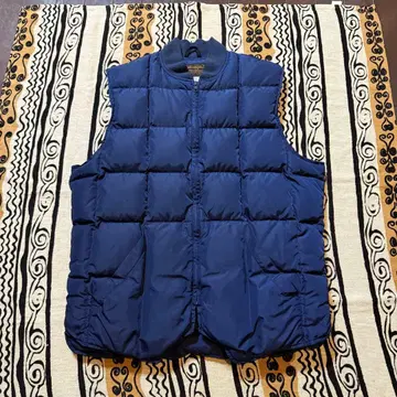 80s 블랙 택 Eddie Bauer 퀼팅 다운 베스트