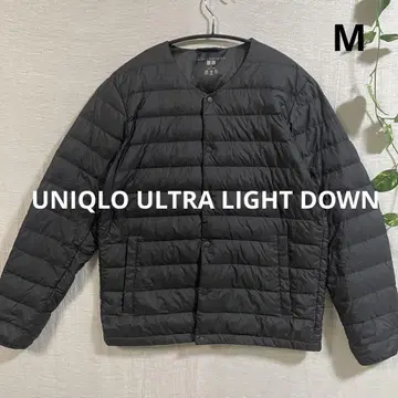 UNIQLO 울트라 라이트 다운 자켓 노카라 블랙 스테디셀러