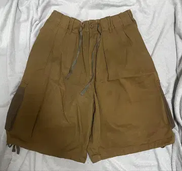 wudgeboy 숏팬츠 하프 팬츠 카고 숏팬츠 브라운