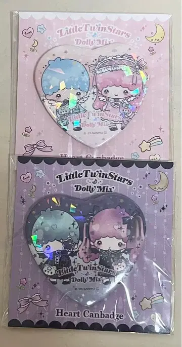 키키라라 하트 캔뱃지 도리 믹스 홀로그램 리틀트윈스타