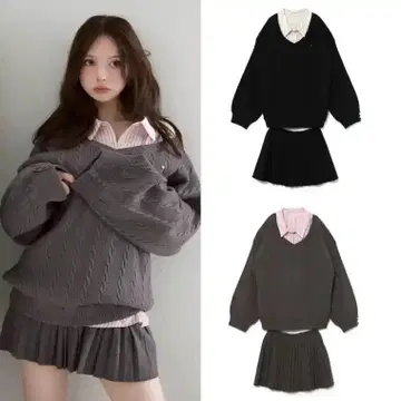 Agatha blouse set up gray andmary