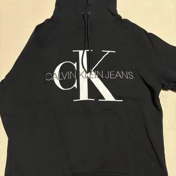캘빈클라인 CALVIN KLEIN JEANS 블랙 후드티 S