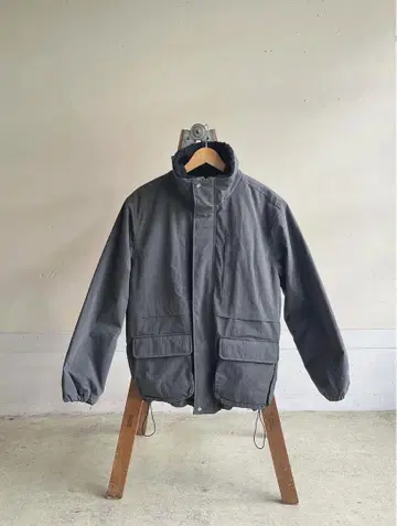 [ modem design ] nylon boa jacket (gray)