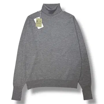 미사용 JOHN SMEDLEY 터틀 메리노울 하이 게이지 니트