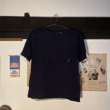 앙펠만 AMPELMANN 네이비 코튼 반팔 T셔츠 M