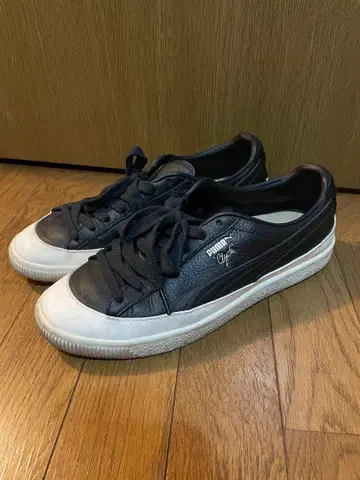 PUMA Clyde 가죽 고무 28.0cm 블랙