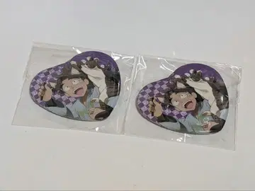 닌타마 란타로 난자타운 하트 캔뱃지 타케야 하치자에몬 2점
