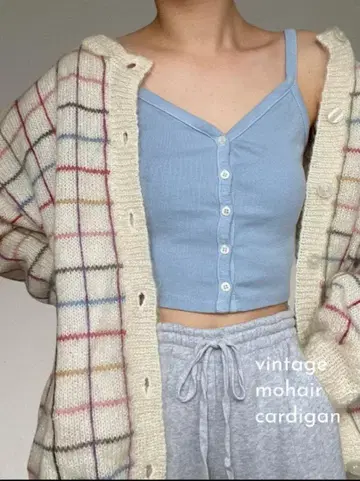 빈티지 가디건 모헤어 가디건
