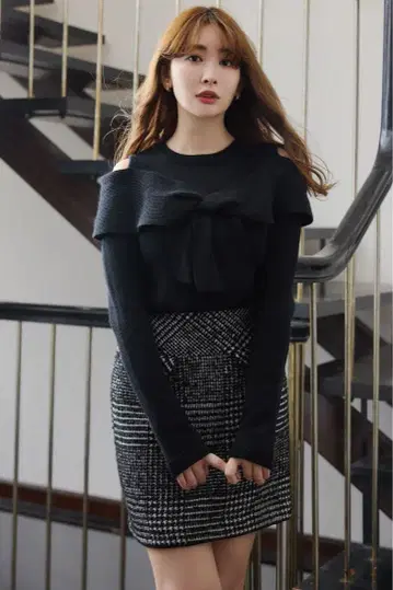 Herlipto Hemingway Check Tweed Skirt