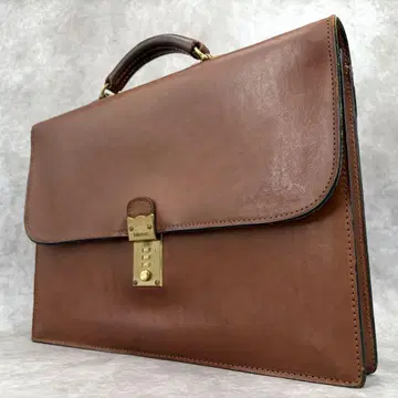 슈레싱어 슬림 브리프 케이스 비즈니스 백 풀 그레인 가죽 천연 가죽