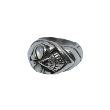 스컬 반지 16호 Silver925