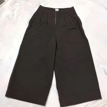 GAP 하이라이즈 와이드 레그 크롭 팬츠 000 브라운