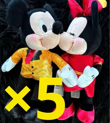 미키마우스와 미니 마우스 봉제 인형 5개 세트