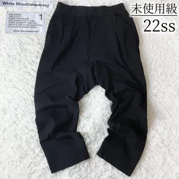 3 미사용급 화이트 마운티니어링 사루엘 팬츠 블랙 S 22ss