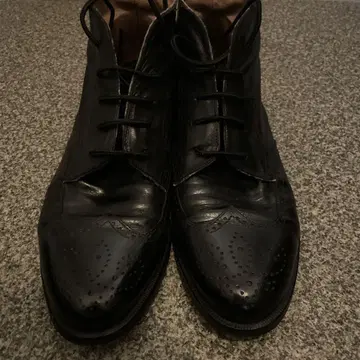 이탈리아제 Mariano Rubino 블랙 윙팁