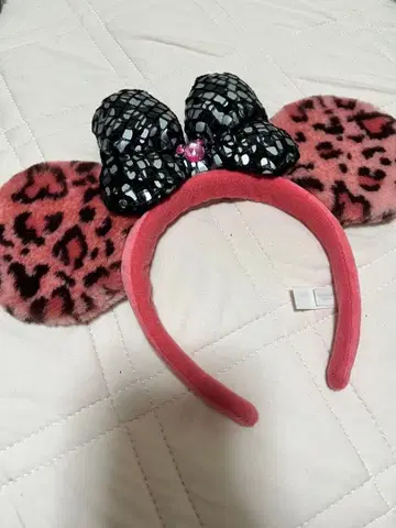 도쿄 디즈니 리조트 레오파드 무늬 머리띠
