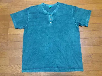 Good On 굿온 헨리넥 티셔츠 후염 그린 XL 사이즈