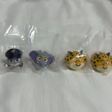 디즈니 주토피아 패션 반지 4개 세트