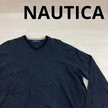 NAUTICA 노티카 V넥 코튼 니트
