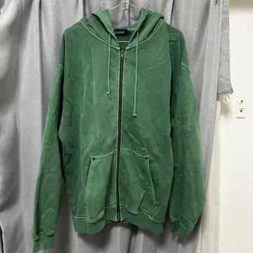 XLARGE 그린 지퍼 후드티 L 사이즈
