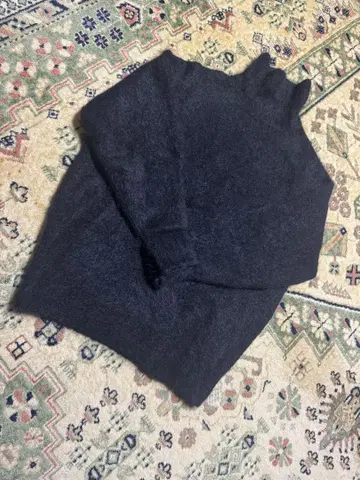 [ H ] SHAGGY MOHAIR 하이넥 풀오버 니트